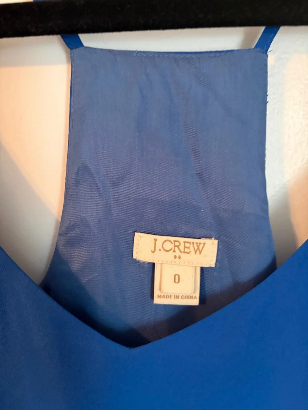 J. Crew Cobalt Blue Spaghetti Strap Slip Dress Top